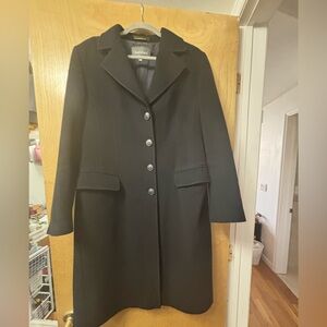 Coat - black wool for winter